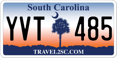 SC license plate YVT485