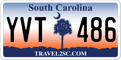 SC license plate YVT486