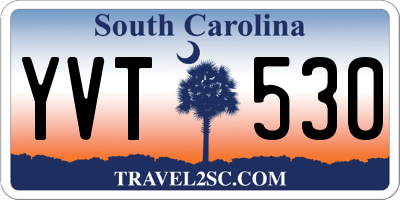 SC license plate YVT530