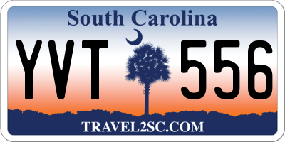 SC license plate YVT556