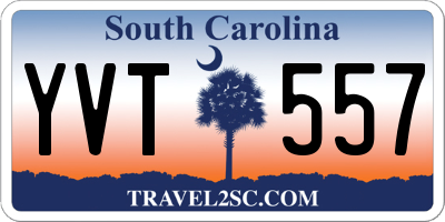 SC license plate YVT557