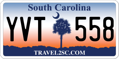 SC license plate YVT558