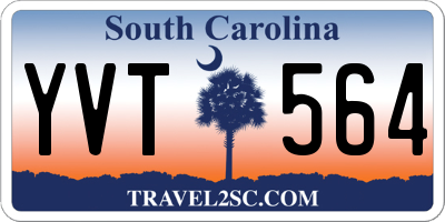SC license plate YVT564