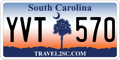 SC license plate YVT570