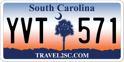 SC license plate YVT571