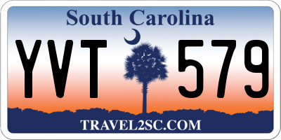 SC license plate YVT579