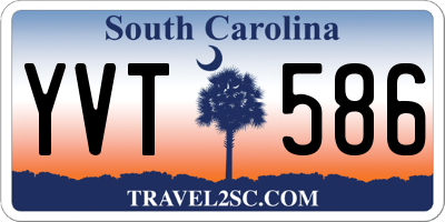SC license plate YVT586
