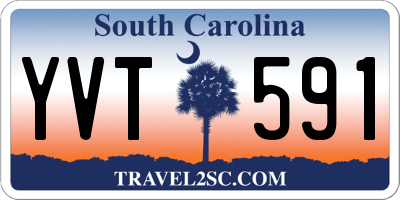 SC license plate YVT591