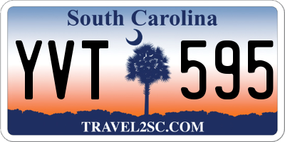 SC license plate YVT595
