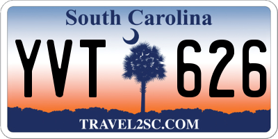 SC license plate YVT626