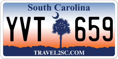 SC license plate YVT659