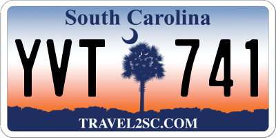 SC license plate YVT741
