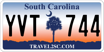SC license plate YVT744