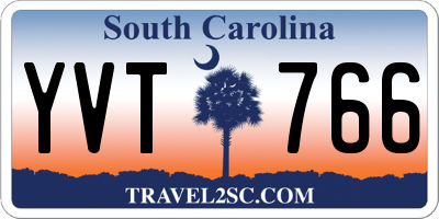SC license plate YVT766