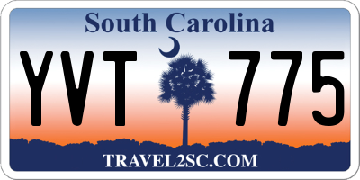 SC license plate YVT775