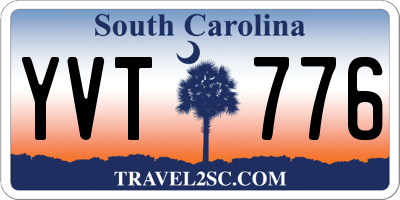 SC license plate YVT776