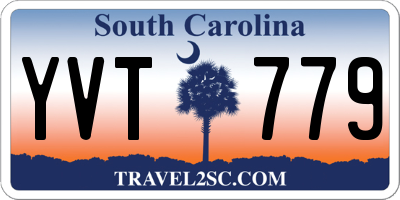 SC license plate YVT779