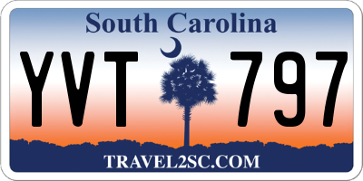 SC license plate YVT797