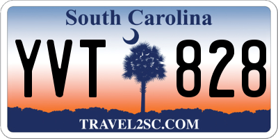SC license plate YVT828