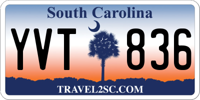 SC license plate YVT836