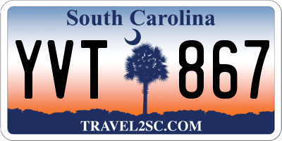 SC license plate YVT867