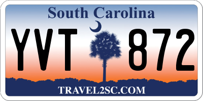 SC license plate YVT872