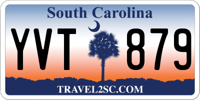 SC license plate YVT879