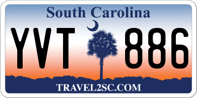 SC license plate YVT886