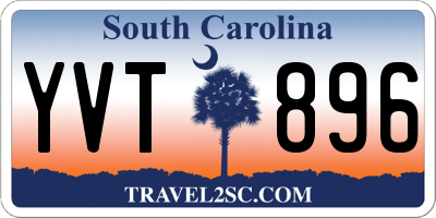 SC license plate YVT896