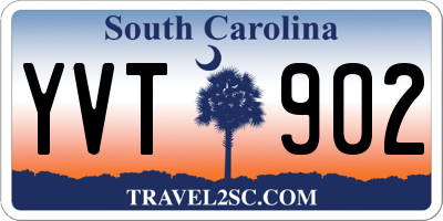 SC license plate YVT902