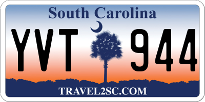 SC license plate YVT944