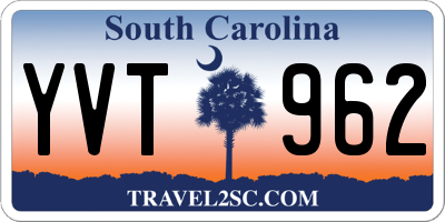 SC license plate YVT962