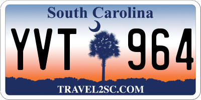 SC license plate YVT964
