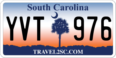 SC license plate YVT976
