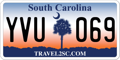 SC license plate YVU069