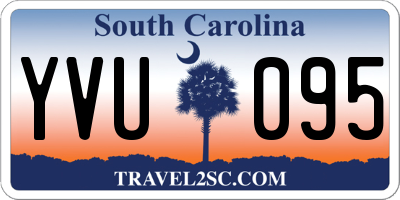 SC license plate YVU095