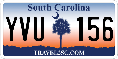 SC license plate YVU156