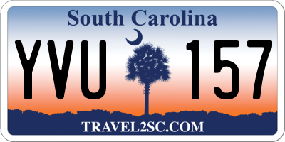 SC license plate YVU157