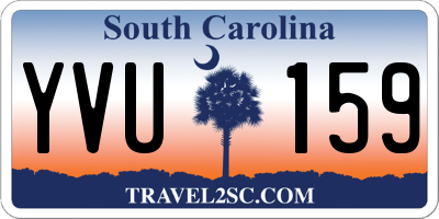 SC license plate YVU159