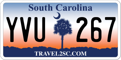 SC license plate YVU267