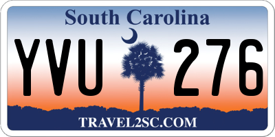 SC license plate YVU276