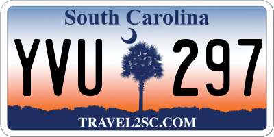 SC license plate YVU297