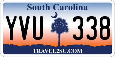 SC license plate YVU338