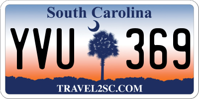 SC license plate YVU369