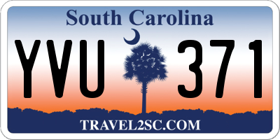 SC license plate YVU371