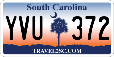 SC license plate YVU372