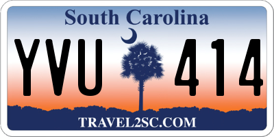 SC license plate YVU414