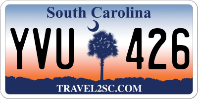 SC license plate YVU426