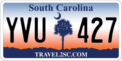 SC license plate YVU427