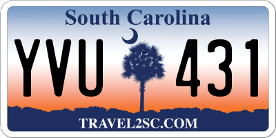 SC license plate YVU431